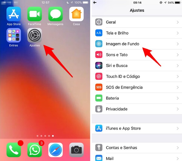 Como Trocar O Papel De Parede Do Iphone 8 Celular Techtudo Beibehang wallpaper custom living room bedroom wallpaper mural 3d geometric atmosphere atmospheric metal background wall. como trocar o papel de parede do iphone