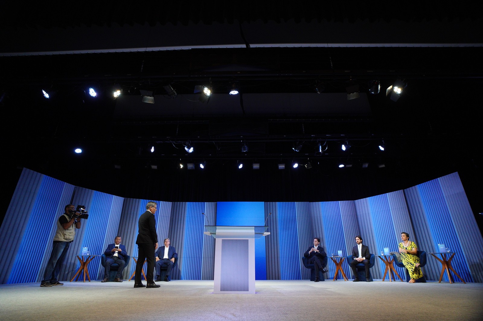 Veja fotos do debate dos candidatos a governador da PB realizado pelas TVs Cabo Branco e Paraíba