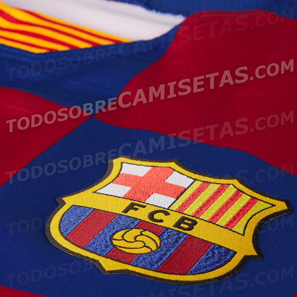 Camisa Barcelona Croácia 2019/20 — Foto: Reprodução / Todo Sobre Camisetas
