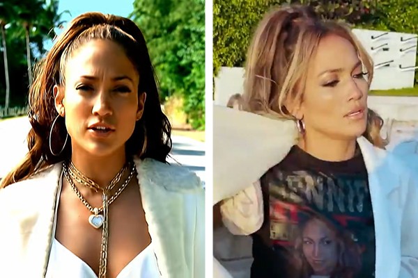 Jennifer Lopez recriou trecho do clipe de Love Don't Cost a Thing (Foto: Reprodução)