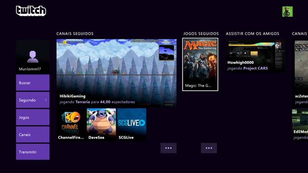 Twitch faz streaming de games (Foto: Reprodução/Murilo Molina)