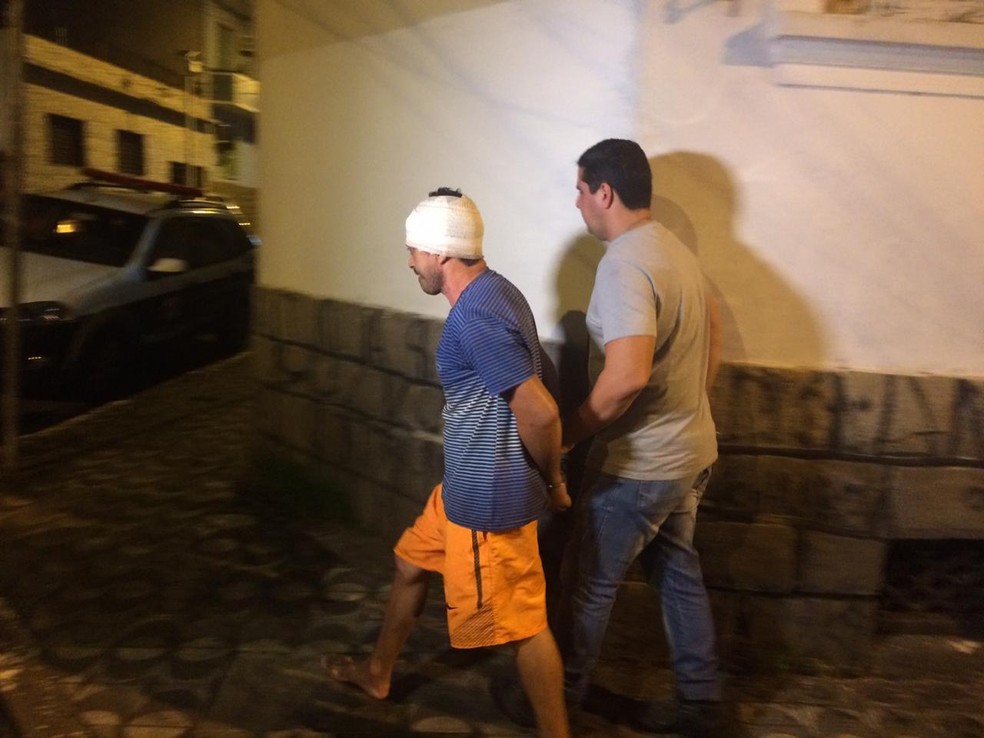 José Diógenes de Andrade, de 47 anos, foi preso nesta segunda-feira (3), em Praia Grande, SP — Foto: Addriana Cutino/G1