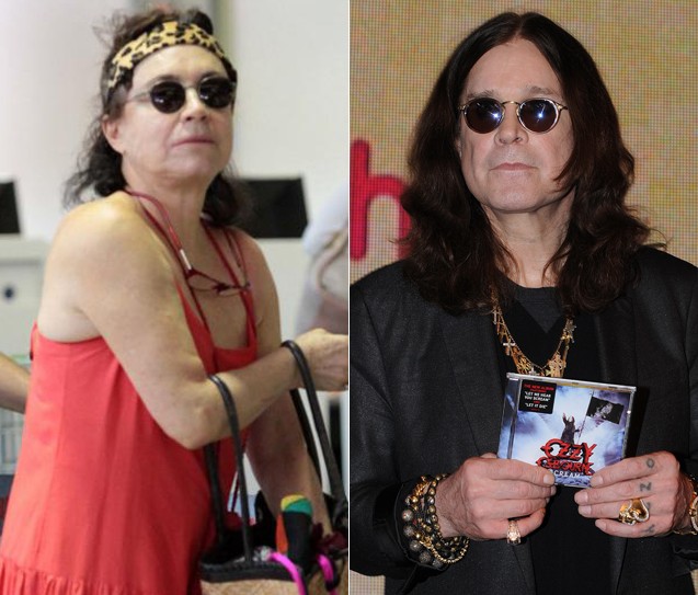 uma das montagens que circulou na internet comparando Regina Duarte e o cantor Ozzy Osbourne (Foto: reprodução)