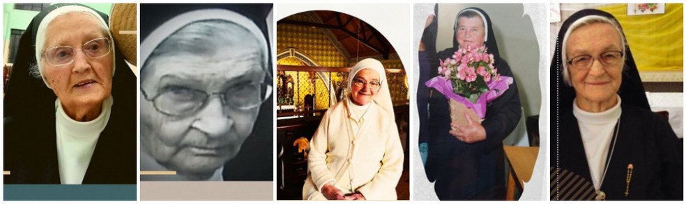 Em seis dias, cinco freiras do mesmo convento morrem por Covid, em Curitiba — Foto: Arquivo pessoal/Congregação das Irmãs Franciscanas da Sagrada Família de Maria