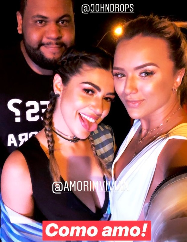 John Drops, Vivian Amorim e Rafa Kalimann em festa de 2018 (Foto: Reprodução/Instagram)