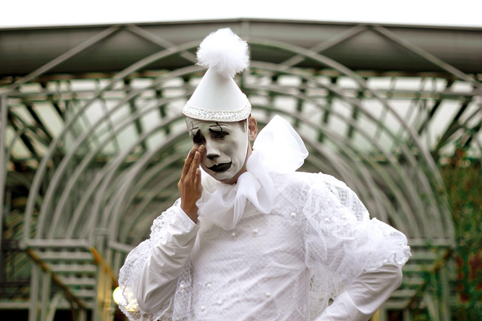 Espetáculo “O Palhaço que perdeu a graça” comemora um ano do Vale da Música, projeto cultural da Ópera de Arame, em Curitiba. — Foto: Vinicius Grosbelli.