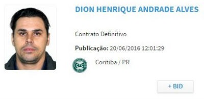Dion BID Coritiba (Foto: Reprodução)