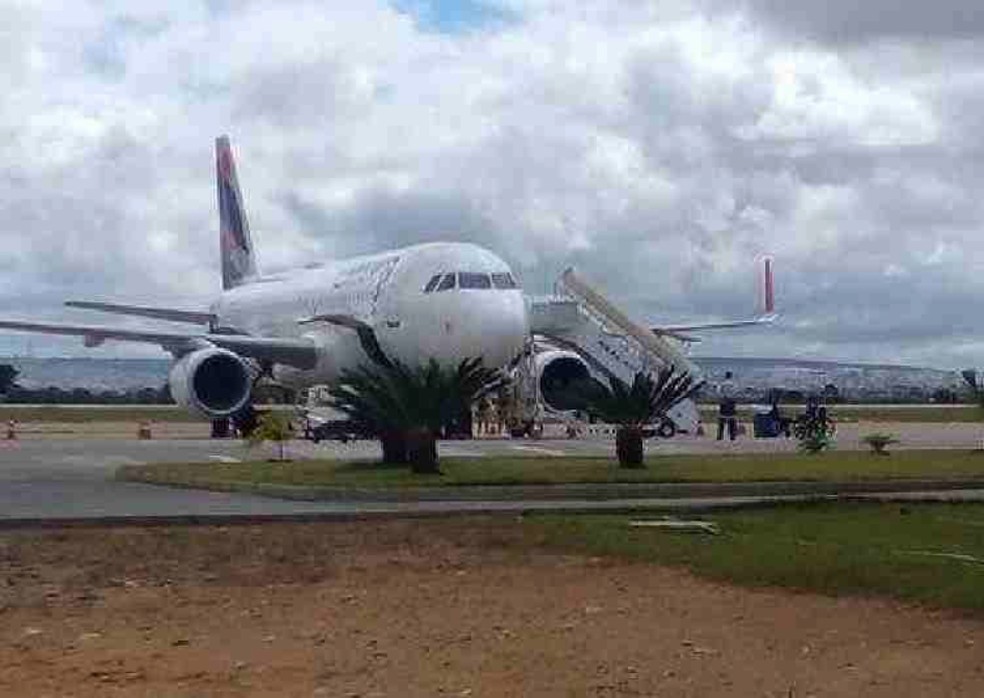 Aeronave onde fomem procurado por tráfico de drogas em São Paulo foi preso na Bahia — Foto: Blog do Anderson