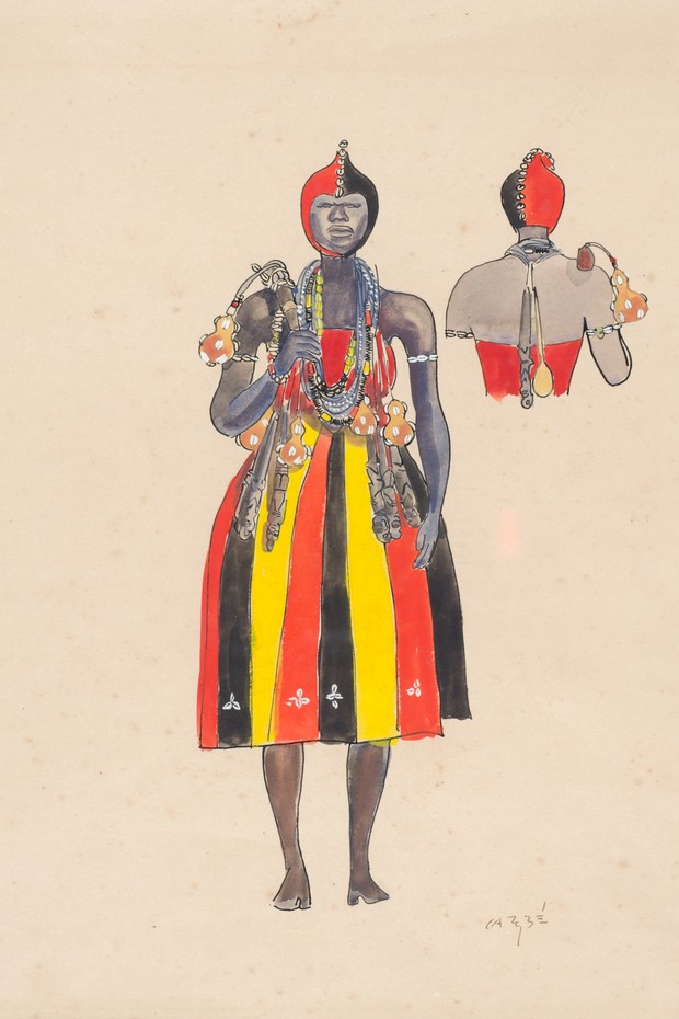 As obras do artista retratam com detalhes as tradições do candomblé  (Foto: Divulgação)