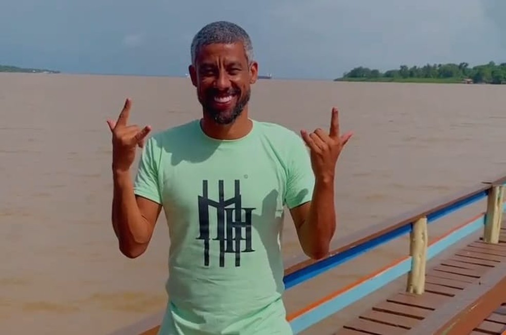 Em passagem no Amapá, Léo Moura diz que quer "jogar mais um estadual antes de parar" — Foto: Léo Moura/Rede Social