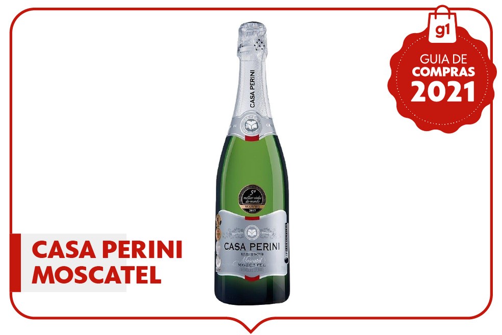 Espumante Casa Perini Moscatel  — Foto: g1