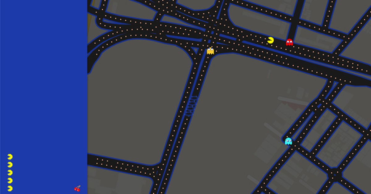 Google transforma Maps no jogo Pac-Man