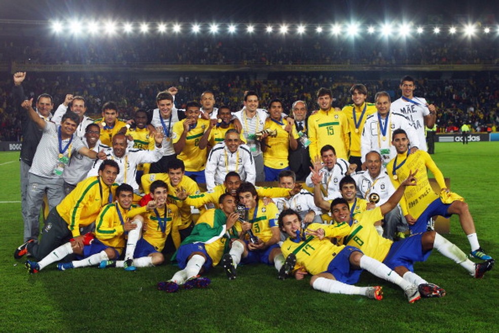 Brasil foi campeão da Copa do Mundo Sub-20 em 2011 — Foto: Alex Grimm - FIFA/FIFA via Getty Images