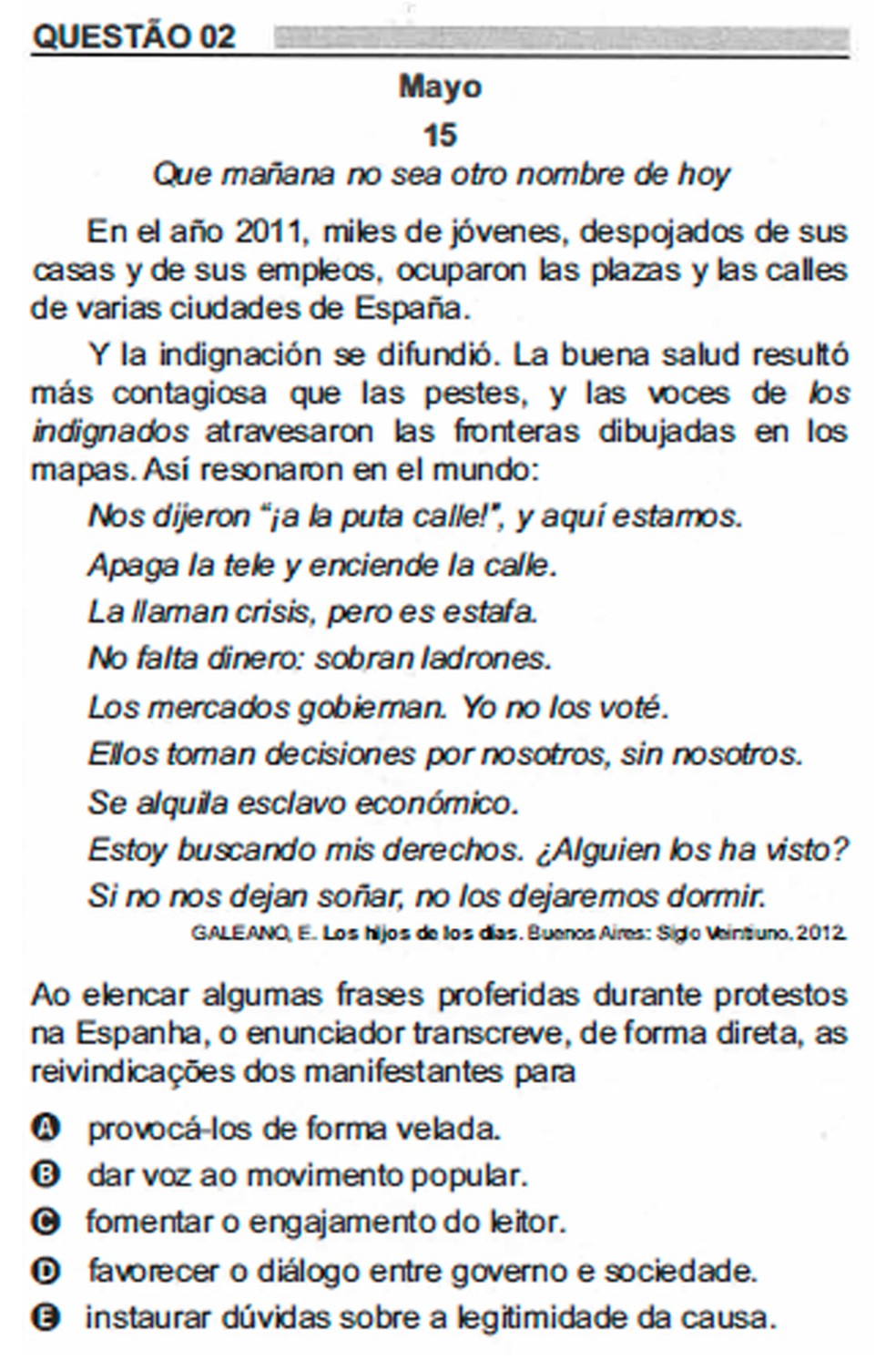 Questões Espanhol Enem Pdf - FDPLEARN
