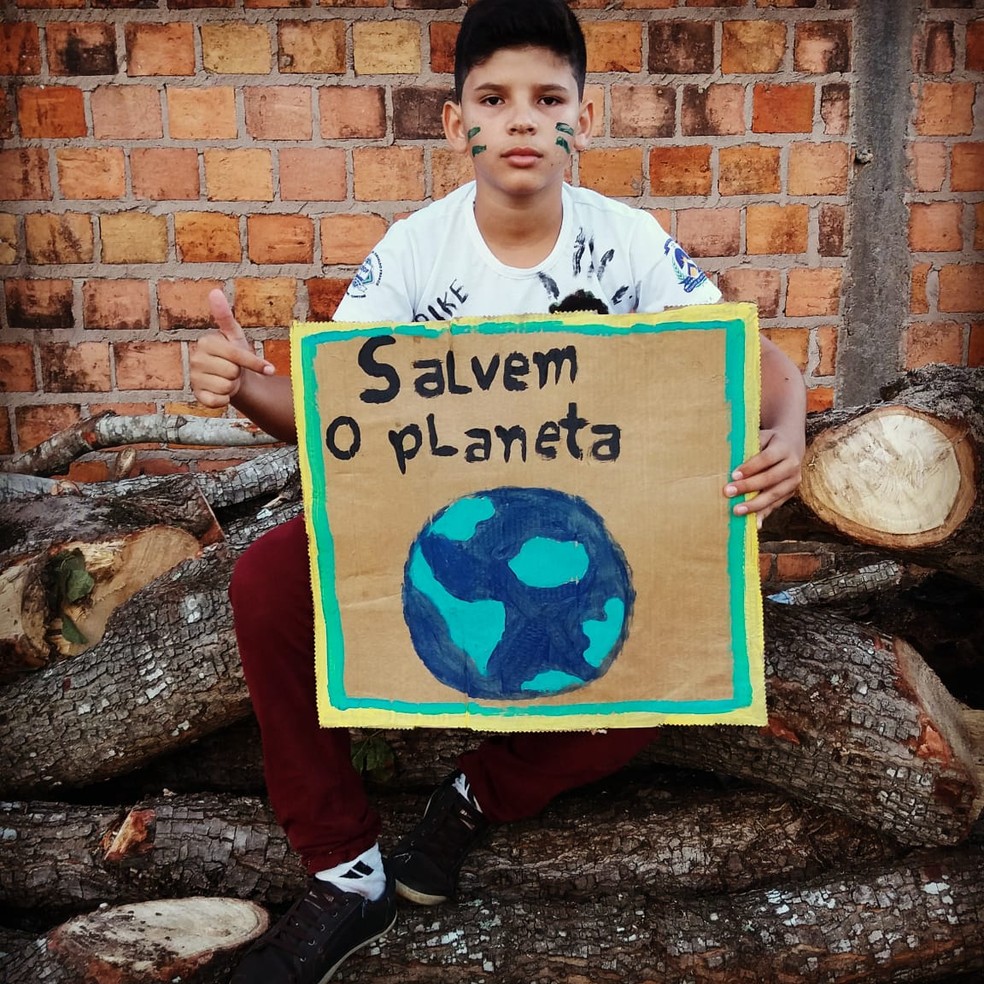 Adolescente desenvolve projeto para ajudar o meio ambiente â€” Foto: Arquivo pessoal