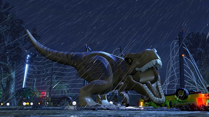 Várias cenas de LEGO Jurassic World foram retiradas diretamente dos filmes. (Foto: Divulgação)