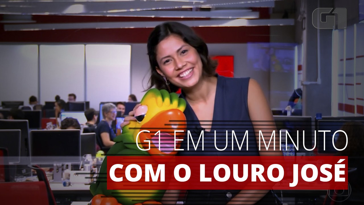 Louro José participou da edição do G1 em 1 Minuto em outubro de 2019