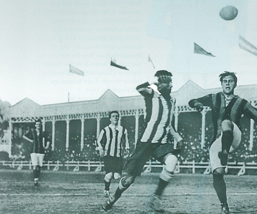 Argentina e Brasil se enfrentam na primeira edição da Copa América em 1916 — Foto: Divulgação / Conmebol