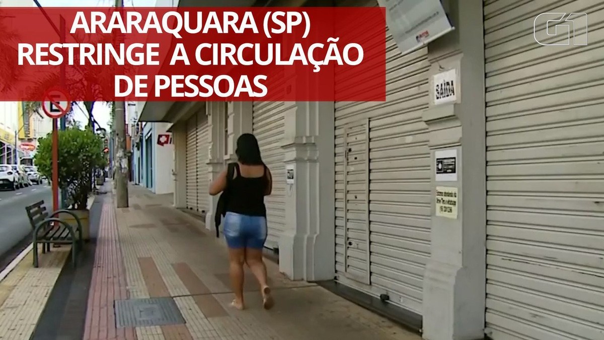 VÍDEOS: Araraquara tem ruas vazias e blitz no 1º dia de proibição de circulação de pessoas sem justificativa