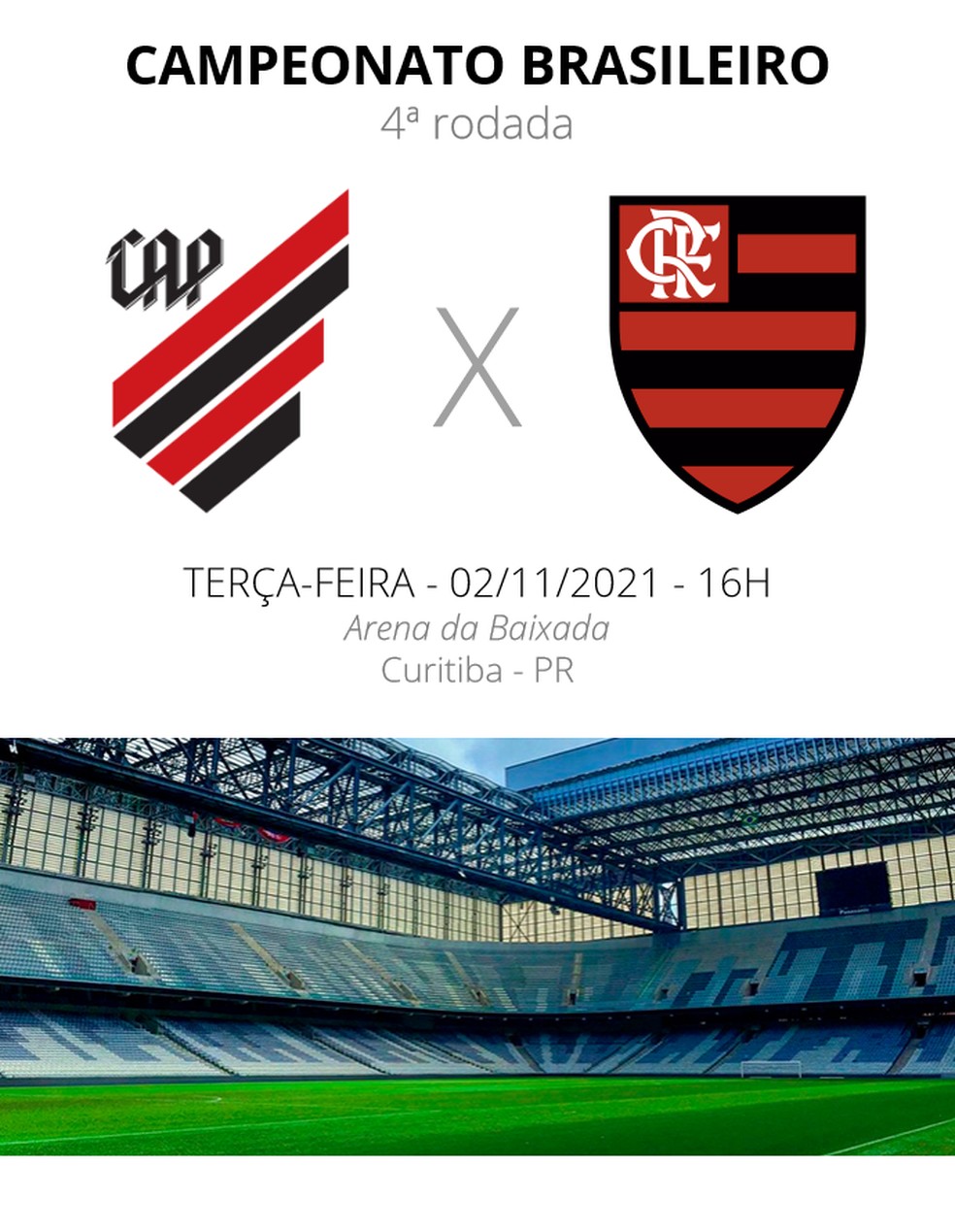 Ficha técnica: Athletico x Flamengo — Foto: infoesporte/ge