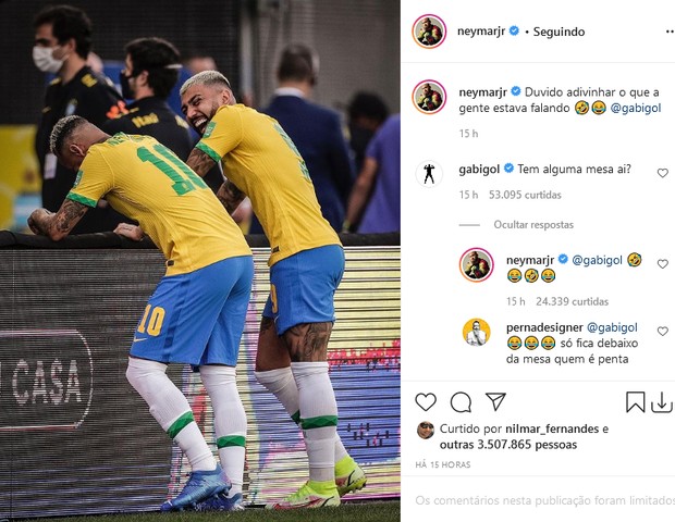 Neymar e Gabigol (Foto: Reprodução/Instagram)