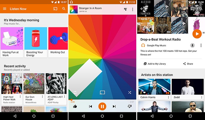 Play Music é um serviço de streaming concorrente do Spotify, Apple Music e Rdio (Foto: Divulgação/Play Store)