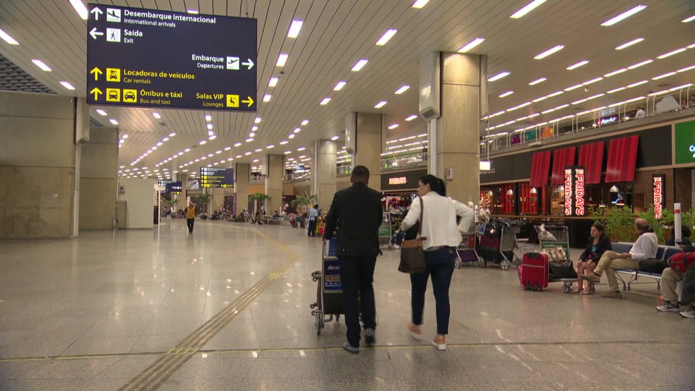 Aeroporto do Galeão — Foto: Reprodução/ TV Globo