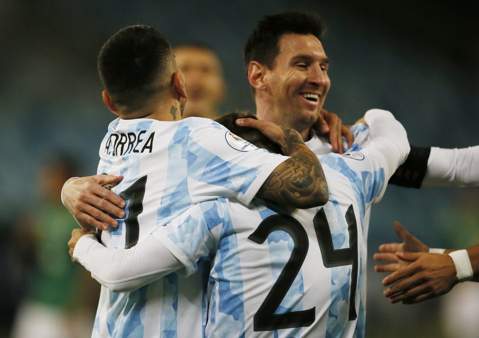 Argentina irá encarar o Equador nas quartas da Copa América — Foto: REUTERS/Mariana Greif