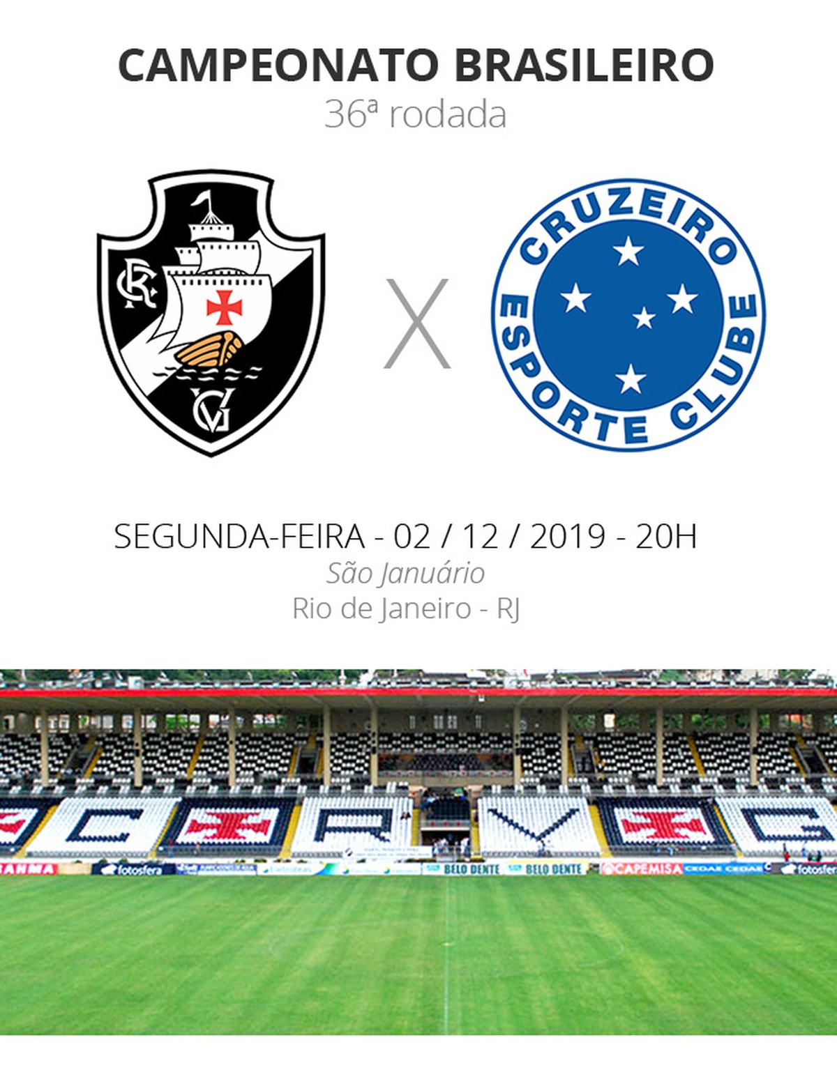 Vasco x Cruzeiro veja onde assistir, escalações, desfalques e