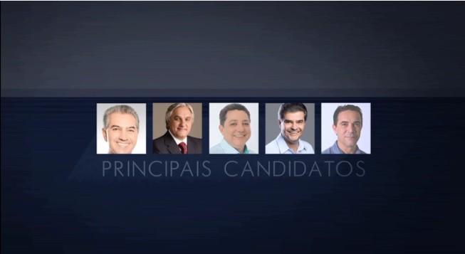 Debate entre os candidatos ao governo de MS (Foto: TVMO)