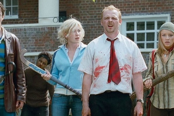 O ator Simon Pegg em cena de Todo Mundo Quase Morto (2004) (Foto: Reprodução)