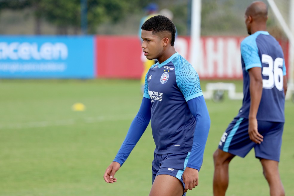 André em treino pelo Bahia — Foto: Felipe Oliveira / EC Bahia / Divulgação