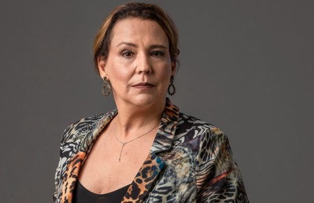 Ana Beatriz Nogueira vive Elenice, a mãe adotiva e Renato  Reprodução