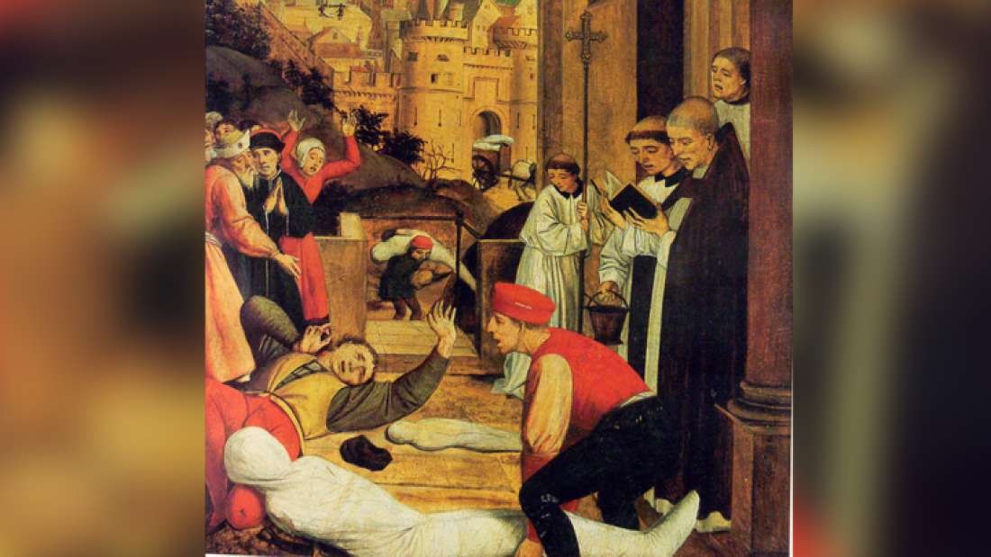 A peste negra matou cerca de um terço da população europeia durante a Idade Média.  (Foto: Domínio Público)