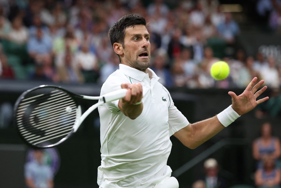 Novak Djokovic em Wimbledon — Foto: REUTERS/Paul Childs