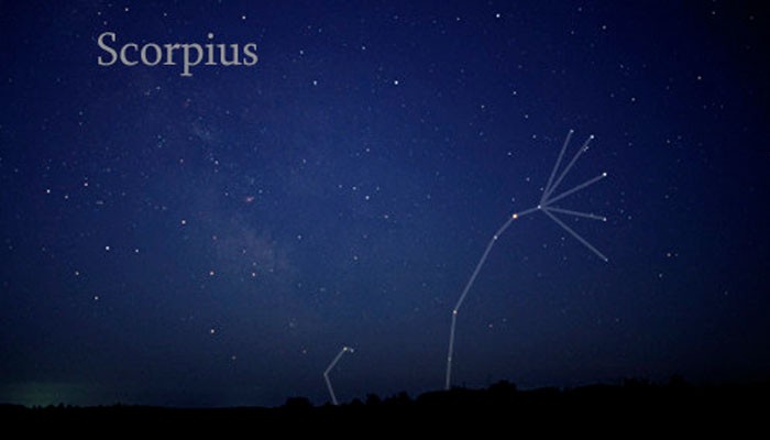 A constelação de Scorpius vista a olho nu (Foto: Wikimedia/Till Credner )