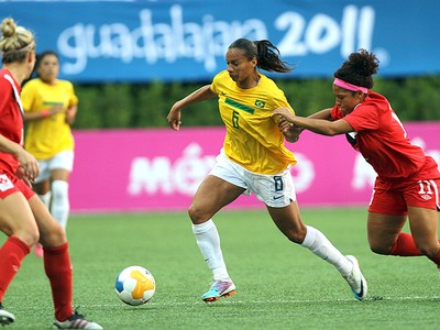 Futebol feminino Brasil x Canadá (Foto: Jefferson Bernardes / VIPCOMM)