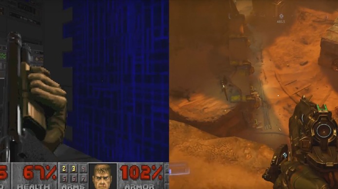 Vídeo compara Doom clássico de 1993 com o novo reboot de Doom de 2016 (Foto: Reprodução/YouTube)