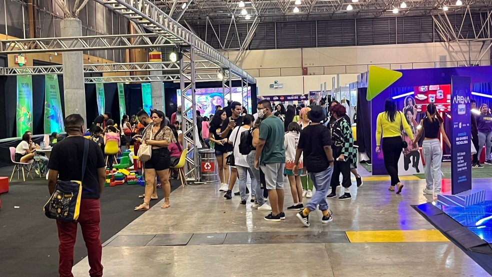Durante os dois dias da Games RAM Geek 2023, mais de 8 mil pessoas passaram pelo evento. &mdash; Foto: Gato Jr/Rede Amaz&ocirc;nica