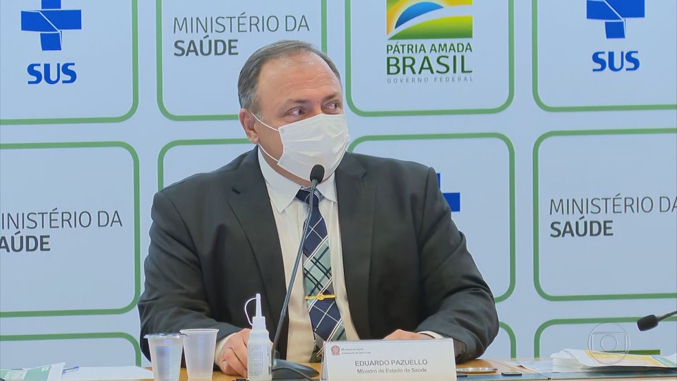 O ex-ministro da Sade Eduardo Pazuello  Foto: TV Globo/ Reproduo