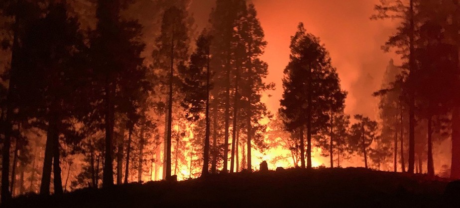 Incêndio florestal na Califórnia em 2020