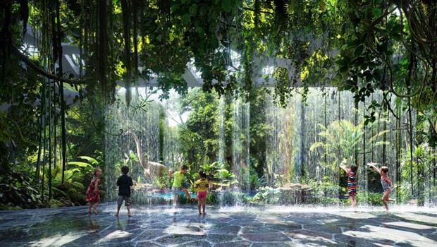 Hotel em Dubai terá floresta tropical interna de 7 mil m² (Foto: Divulgação)