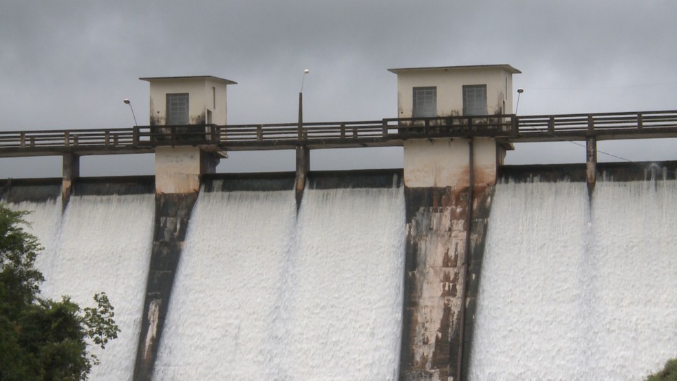 Barragem Benfica, em Itaúna; foto de arquivo — Foto: Reprodução/ Tv Integração