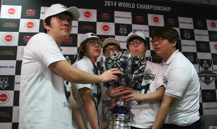 Final de LoL em 2014 foi na Coreia do Sul, equipe Samsung White foi vitoriosa (Foto: Felipe Vinha/TechTudo)