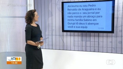 Confira a participação do telespectador no JA 1 desta terça