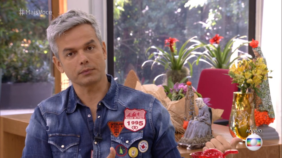 Otaviano contou que continua exercendo sua veia de interpretação na 'Escolinha' — Foto: TV Globo