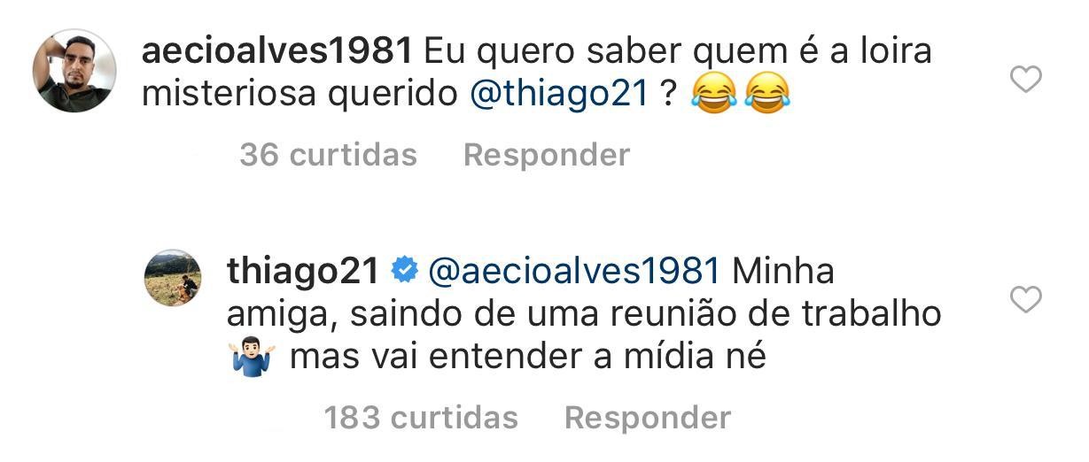 Thiago Magalhães nega affair com com loira (Foto: reprodução/Instagram)