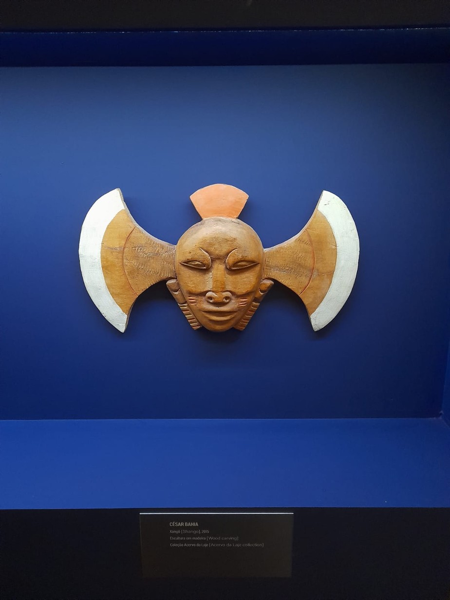 'Xangô', escultura de 2015, está entre as obras da exposição