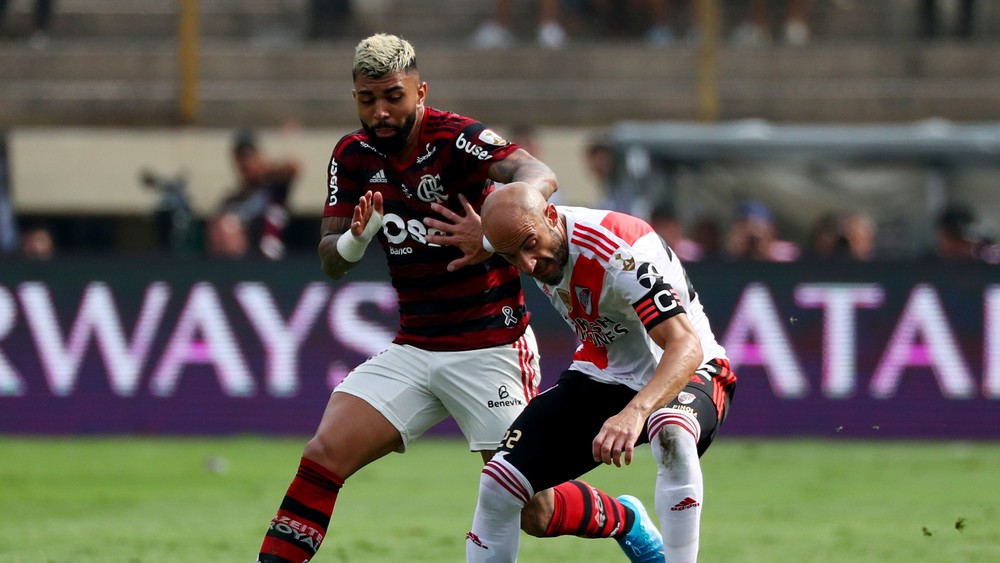 Gabigol Javier Pinol Flamengo x River Plate