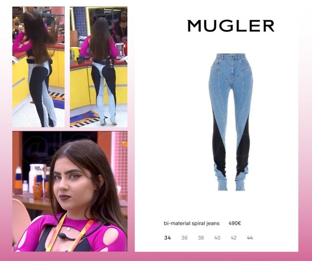 Jade Picon usa calça Mugler (Foto: Globoplay/Reprodução)